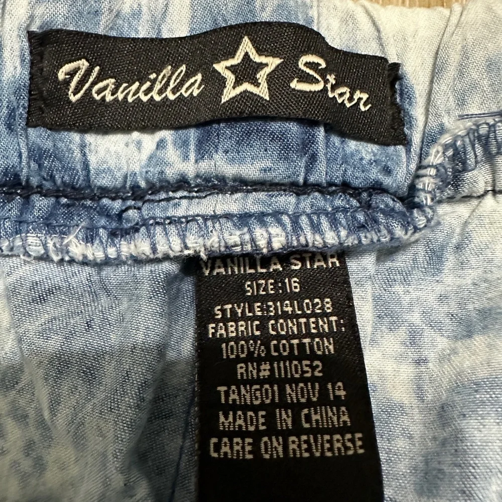 #6)  Banilla Star 100 % Cotton Tie dye pants Size 16 - Picture 2 of 9